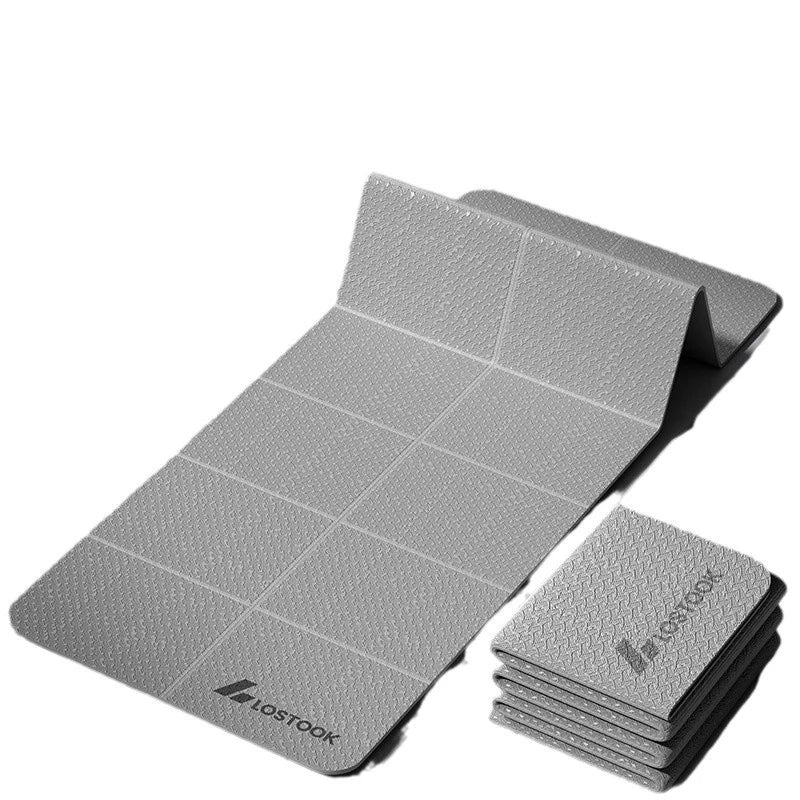 Tapis de yoga pliable et écologique - Tapis de fitness de voyage en TPE | Double face antidérapante pour le Pilates et les exercices au sol