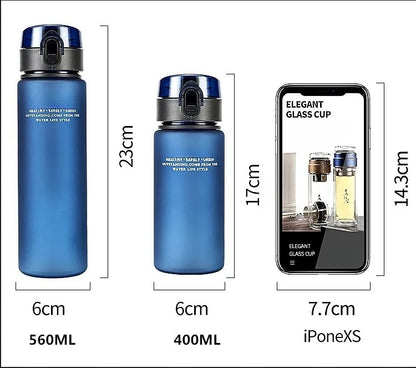 Auslaufsichere, BPA-freie Sport-Trinkflasche – Umweltfreundliche, tragbare Trinkflasche | 400 ml &amp; 560 ml für Wandern &amp; Fitnessstudio