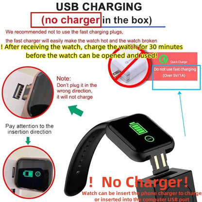 Smart Watch with Bluetooth - Fitness Tracker, Music Player & Sleep Monitor