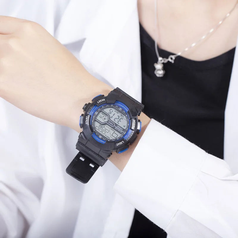 Military Digital Sports Watch - Waterproof LED Tactical Watch for Men