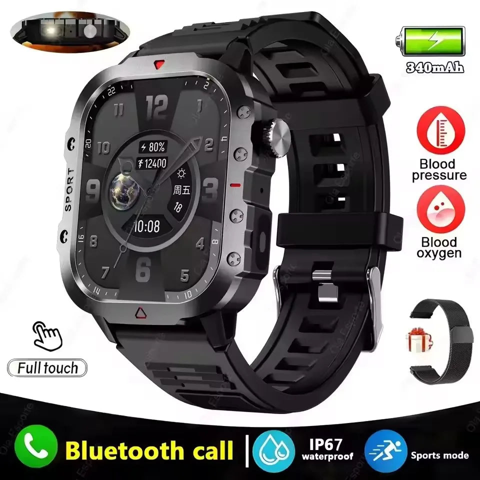 New GPS Sport Smart Watch Waterproof  BT Call MilitaryGrade Outdoor SmartWatch IP67 for Men Women Fashion Business SmartBracelet