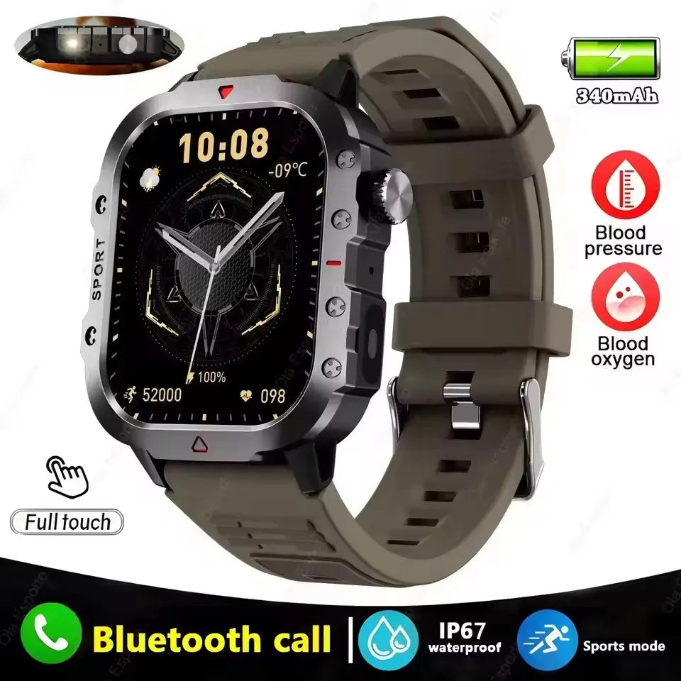 New GPS Sport Smart Watch Waterproof  BT Call MilitaryGrade Outdoor SmartWatch IP67 for Men Women Fashion Business SmartBracelet