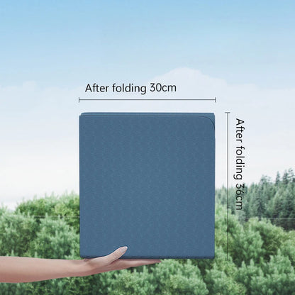 Tapis de yoga pliable et écologique - Tapis de fitness de voyage en TPE | Double face antidérapante pour le Pilates et les exercices au sol