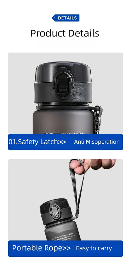 Auslaufsichere, BPA-freie Sport-Trinkflasche – Umweltfreundliche, tragbare Trinkflasche | 400 ml &amp; 560 ml für Wandern &amp; Fitnessstudio