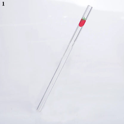 Pailles en verre réutilisables et écologiques - Forme papillon | Pailles durables pour smoothies et cocktails