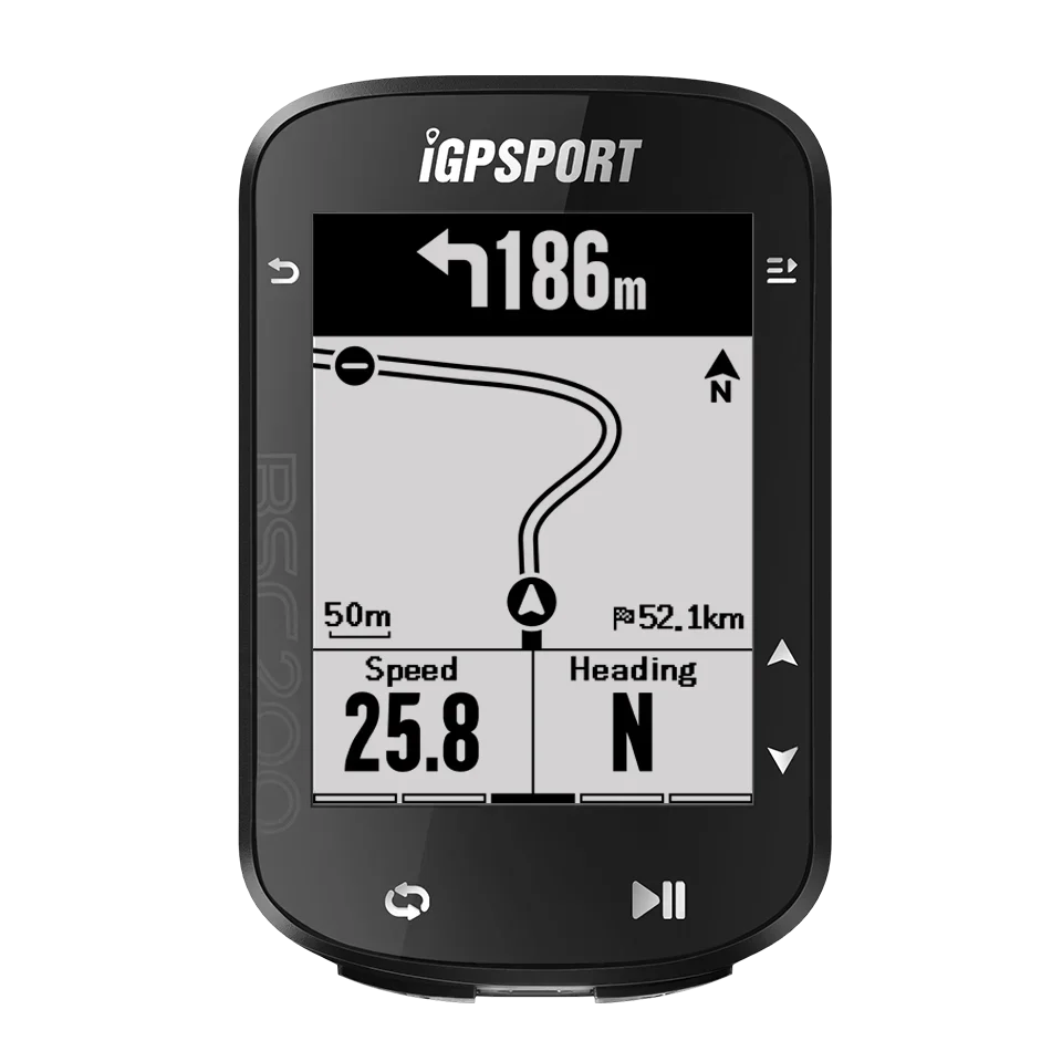Compteur GPS pour vélo IGPSPORT BSC200 - Compteur de vitesse sans fil pour vélo avec ANT+ et Bluetooth