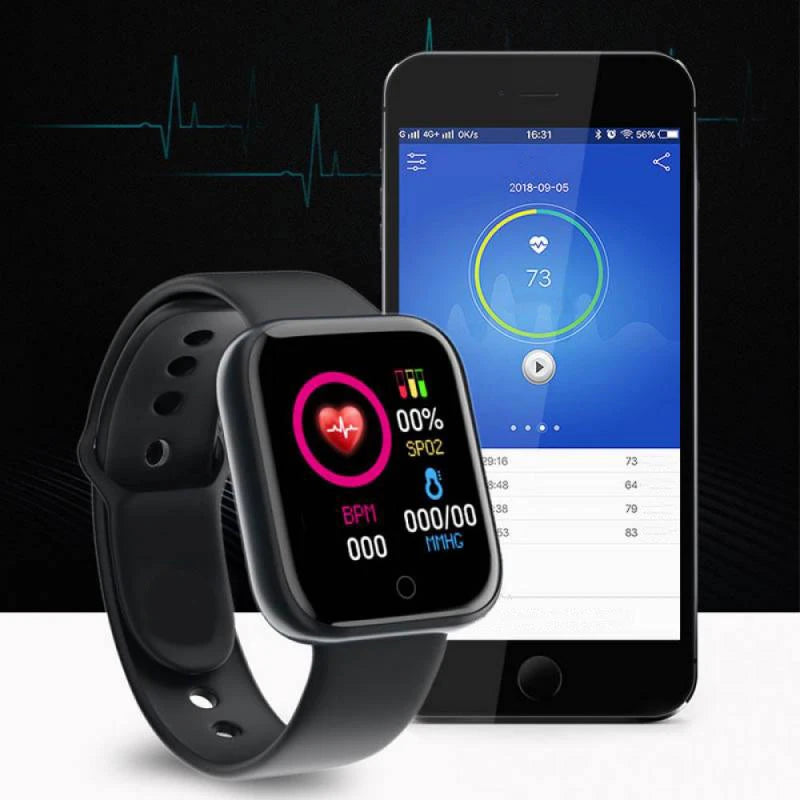 Smart Watch with Bluetooth - Fitness Tracker, Music Player & Sleep Monitor