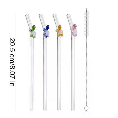 Wiederverwendbare Glasstrohhalme – Umweltfreundliche Trinkhalme | Vielseitig einsetzbar für Smoothies, Cocktails, Kaffee &amp; Bier