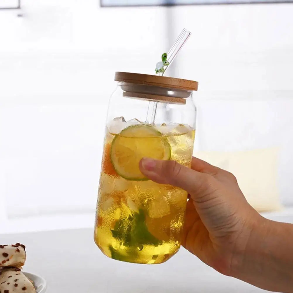 Wiederverwendbare Glasstrohhalme – Umweltfreundliche Trinkhalme | Vielseitig einsetzbar für Smoothies, Cocktails, Kaffee &amp; Bier