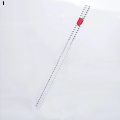 Pailles en verre réutilisables et écologiques - Forme papillon | Pailles durables pour smoothies et cocktails