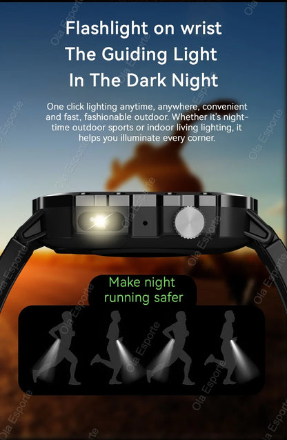 New GPS Sport Smart Watch Waterproof  BT Call MilitaryGrade Outdoor SmartWatch IP67 for Men Women Fashion Business SmartBracelet