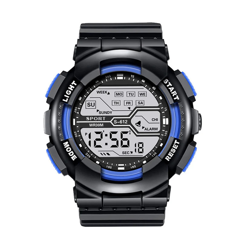 Military Digital Sports Watch - Waterproof LED Tactical Watch for Men