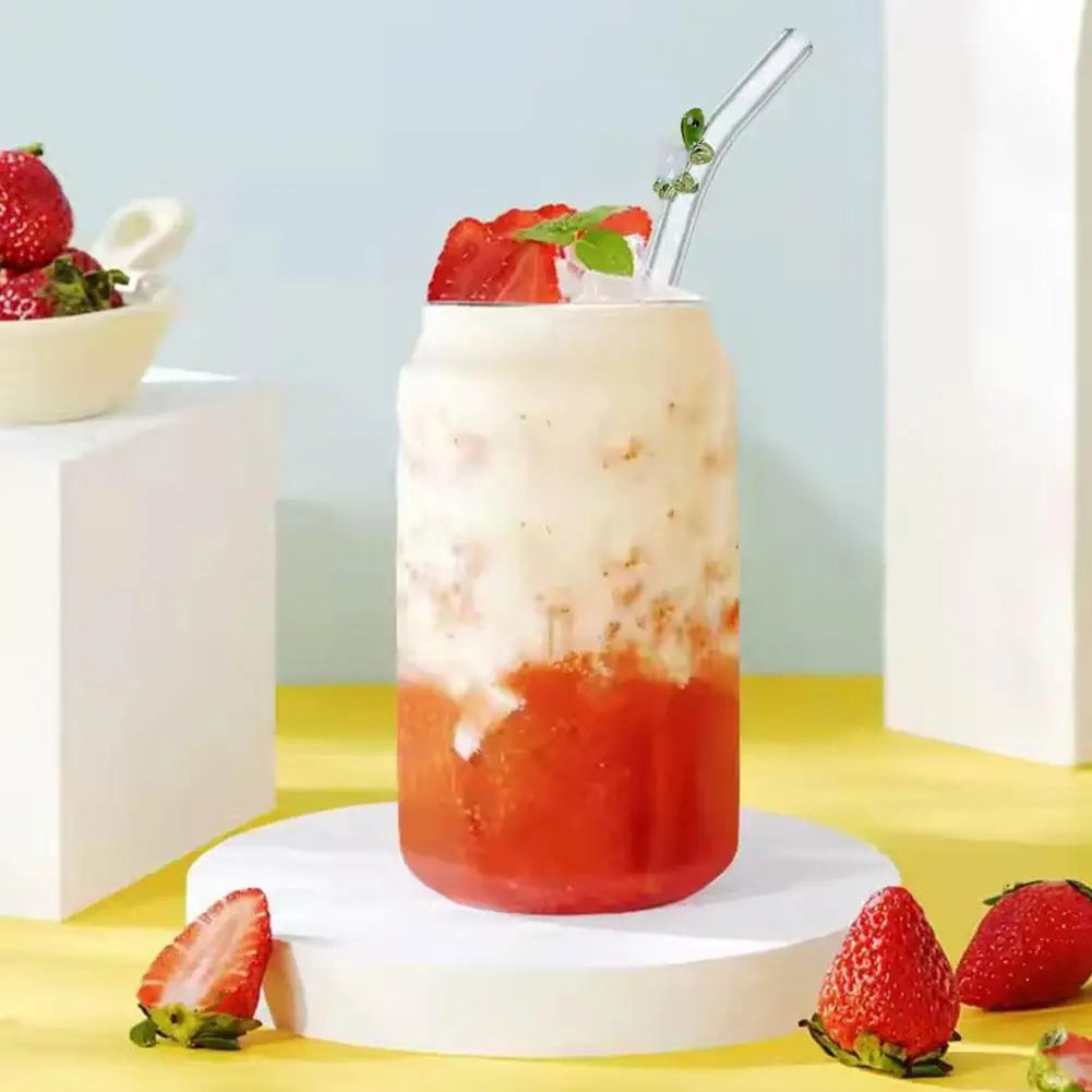 Wiederverwendbare Glasstrohhalme – Umweltfreundliche Trinkhalme | Vielseitig einsetzbar für Smoothies, Cocktails, Kaffee &amp; Bier