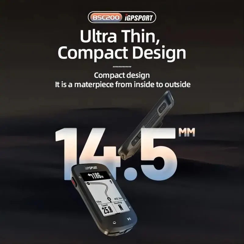 Compteur GPS pour vélo IGPSPORT BSC200 - Compteur de vitesse sans fil pour vélo avec ANT+ et Bluetooth
