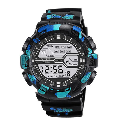 Military Digital Sports Watch - Waterproof LED Tactical Watch for Men