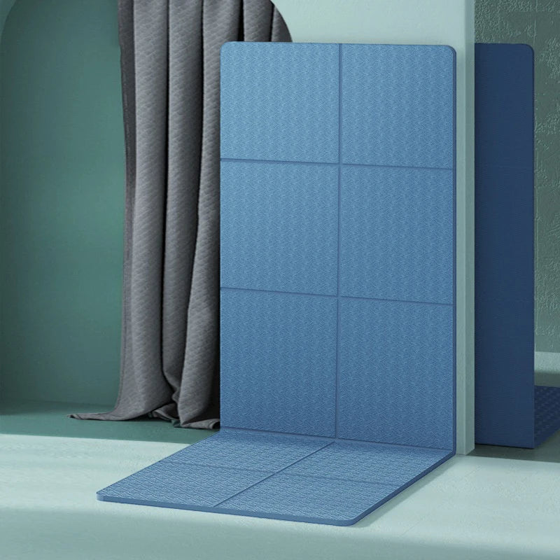 Tapis de yoga pliable et écologique - Tapis de fitness de voyage en TPE | Double face antidérapante pour le Pilates et les exercices au sol