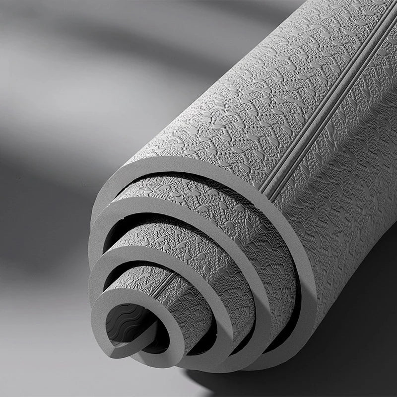 Tapis de yoga pliable et écologique - Tapis de fitness de voyage en TPE | Double face antidérapante pour le Pilates et les exercices au sol