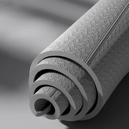 Tapis de yoga pliable et écologique - Tapis de fitness de voyage en TPE | Double face antidérapante pour le Pilates et les exercices au sol