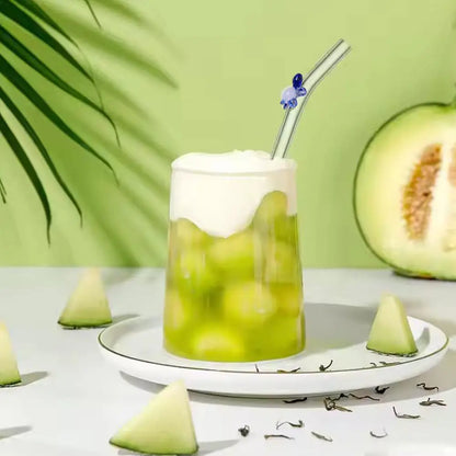 Wiederverwendbare Glasstrohhalme – Umweltfreundliche Trinkhalme | Vielseitig einsetzbar für Smoothies, Cocktails, Kaffee &amp; Bier