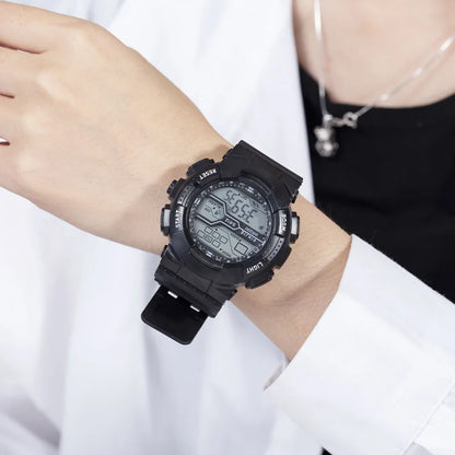 Military Digital Sports Watch - Waterproof LED Tactical Watch for Men