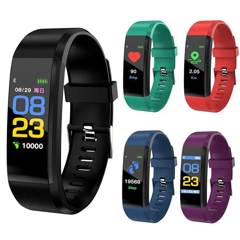 Smart Fitness Tracker Bracelet - Bluetooth Sports Watch for iOS & Android