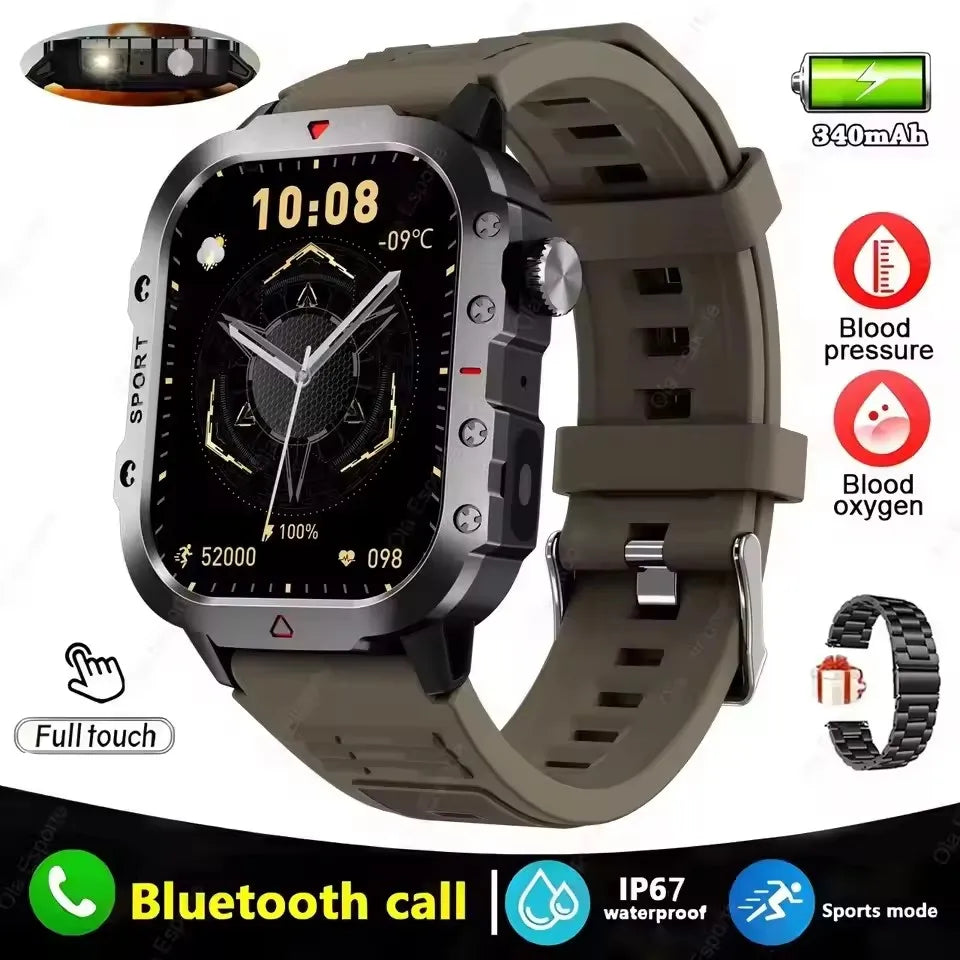 New GPS Sport Smart Watch Waterproof  BT Call MilitaryGrade Outdoor SmartWatch IP67 for Men Women Fashion Business SmartBracelet