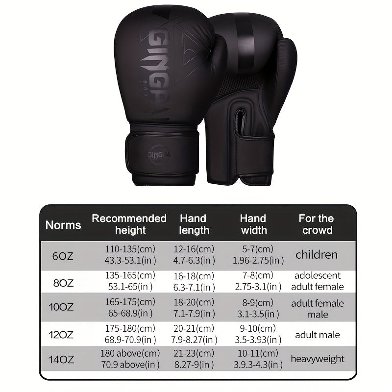 Gants de boxe professionnels - Gants de boxe thaïlandaise et de kickboxing 6-14 oz