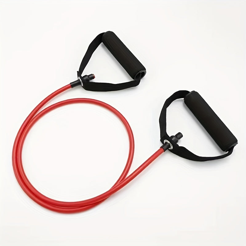 Pilates Resistance Rope with Handles - Yoga Fitness Training Band