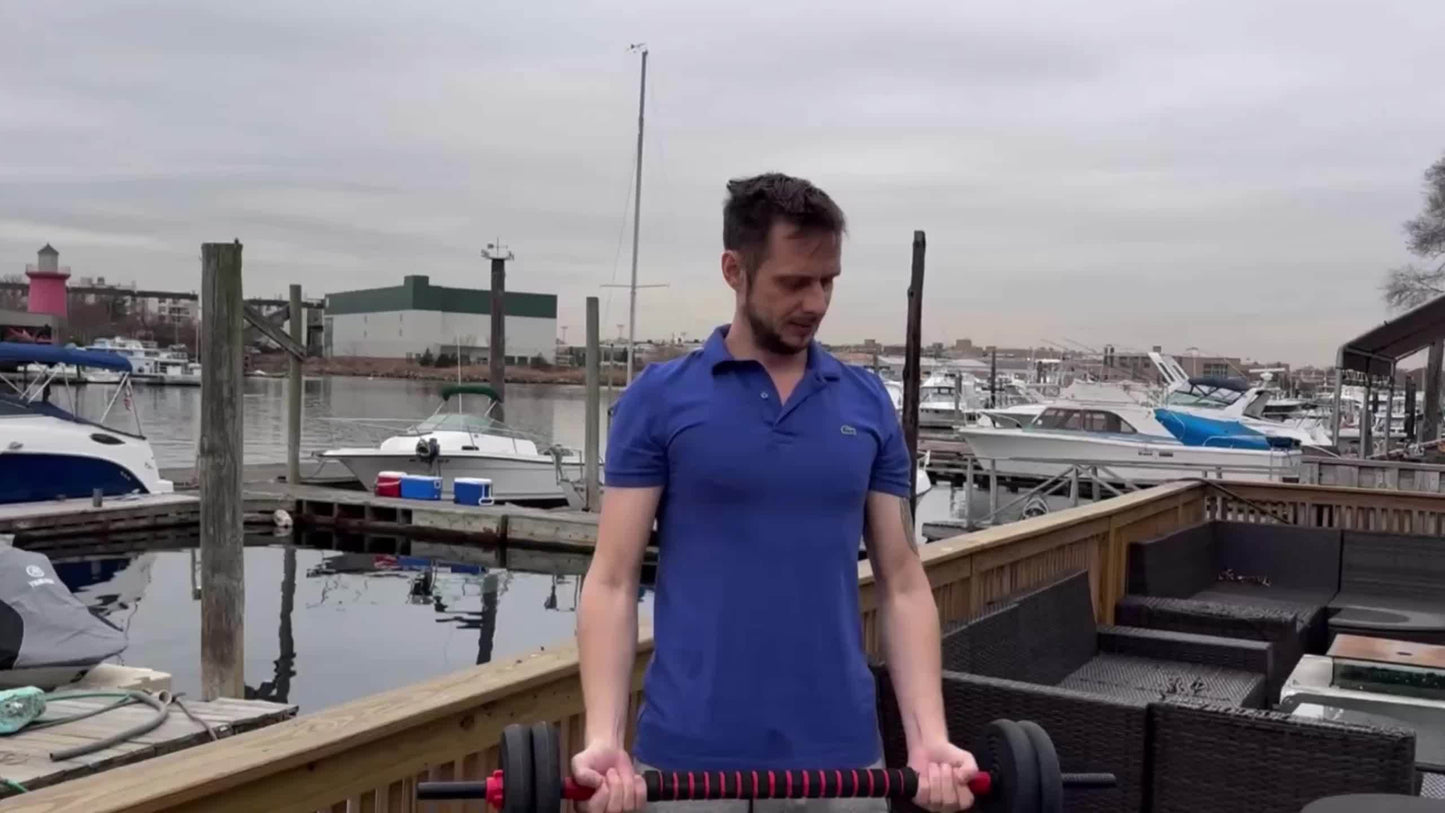 Ensemble d'haltères réglables de 9 à 41 kg - Équipement de musculation polyvalent 4 en 1 pour la maison