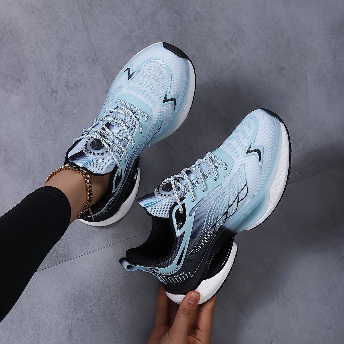 Atmungsaktive Damen-Sneaker mit Mesh-Einsatz und Plateau – Bequeme Sportschuhe für den ganzen Tag