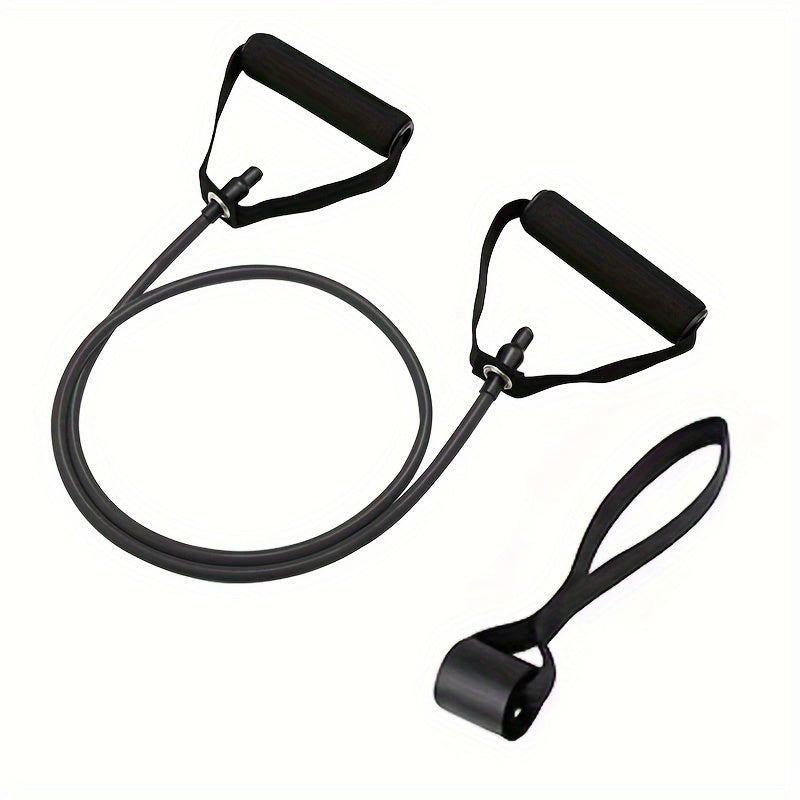 Pilates Resistance Rope with Handles - Yoga Fitness Training Band