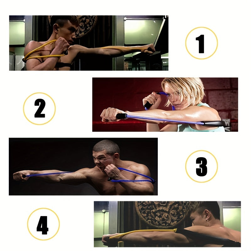 Bande de résistance en forme de 8 pour l'entraînement de boxe - Ceinture de tension en TPE pour l'entraînement MMA