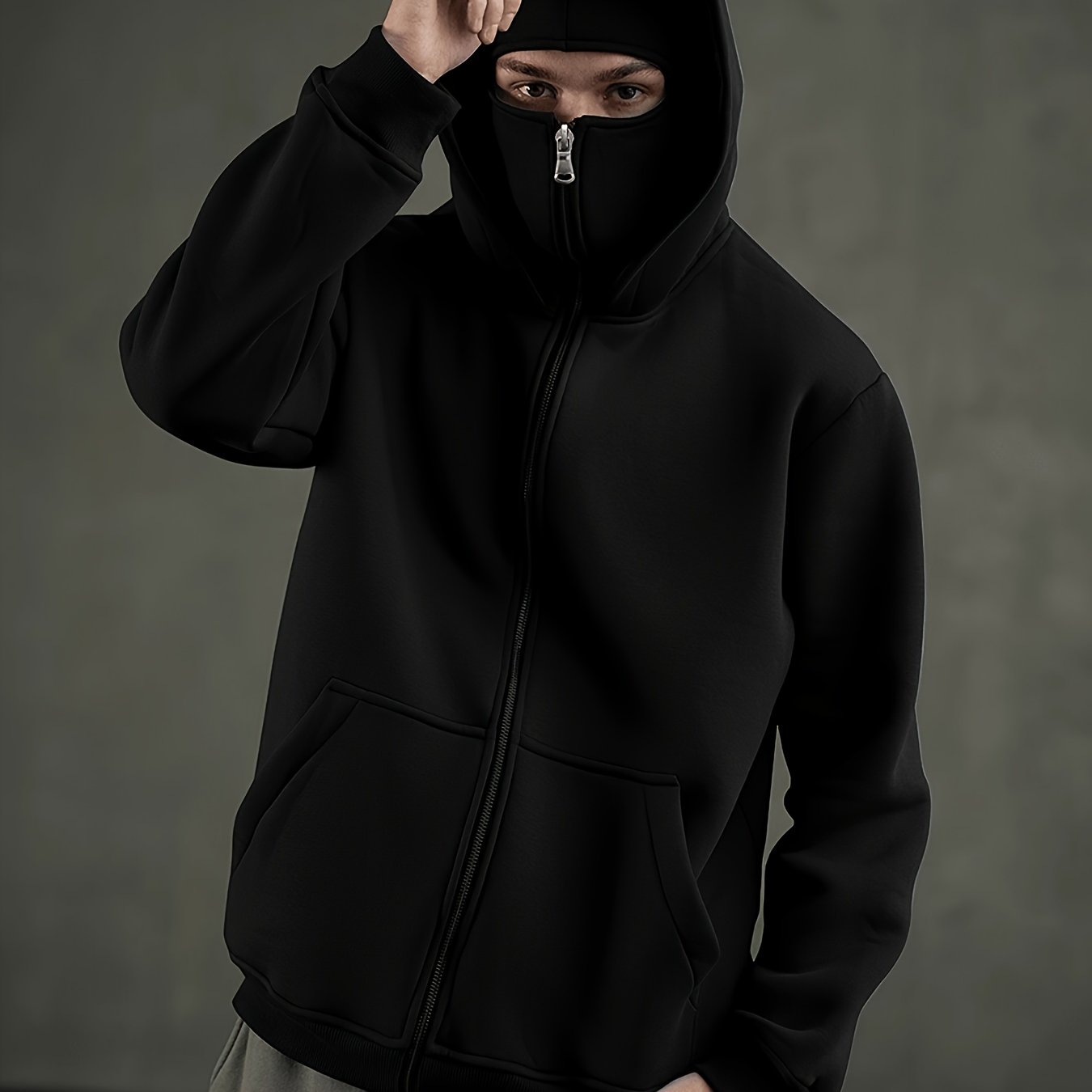 Hochwertiger Performance-Hoodie mit durchgehendem Reißverschluss – Schwere Sportbekleidung