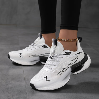 Atmungsaktive Damen-Sneaker mit Mesh-Einsatz und Plateau – Bequeme Sportschuhe für den ganzen Tag