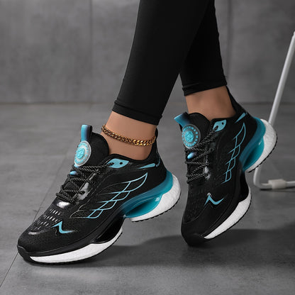 Atmungsaktive Damen-Sneaker mit Mesh-Einsatz und Plateau – Bequeme Sportschuhe für den ganzen Tag