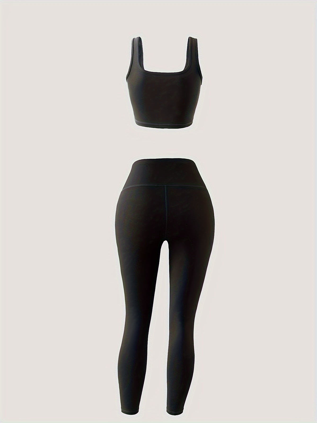 Ensemble de yoga 3 pièces pour femme : legging taille haute, soutien-gorge de sport et débardeur