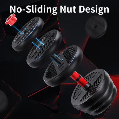 Ensemble d'haltères réglables de 9 à 41 kg - Équipement de musculation polyvalent 4 en 1 pour la maison