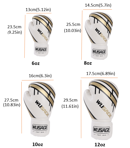 Gants de boxe professionnels - Gants de sparring de compétition avec support de poignet