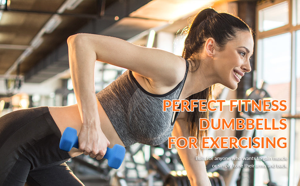 Professional Dumbbell Set with Storage Rack - Neoprene Hex Weights for Home Gym