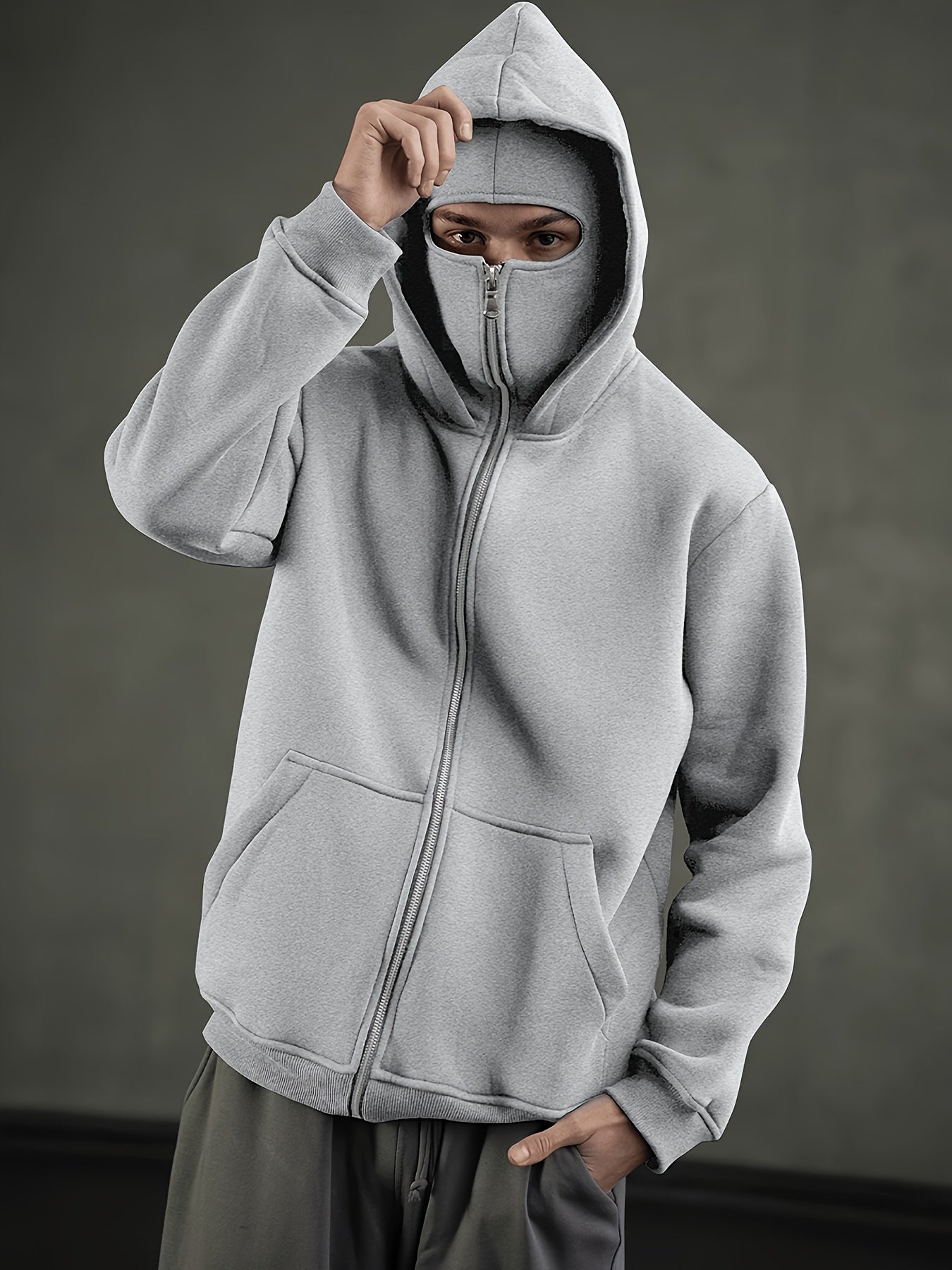 Hochwertiger Performance-Hoodie mit durchgehendem Reißverschluss – Schwere Sportbekleidung