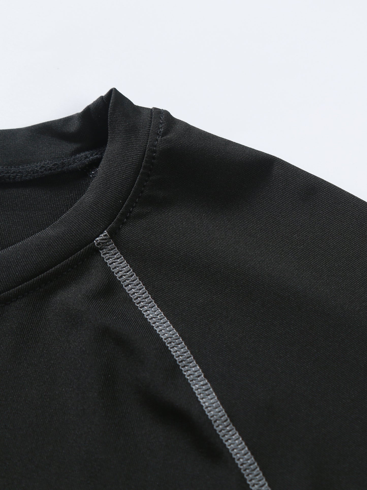 Men's High-Elasticity Athletic Muscle Tee - Slim Fit Workout Shirt